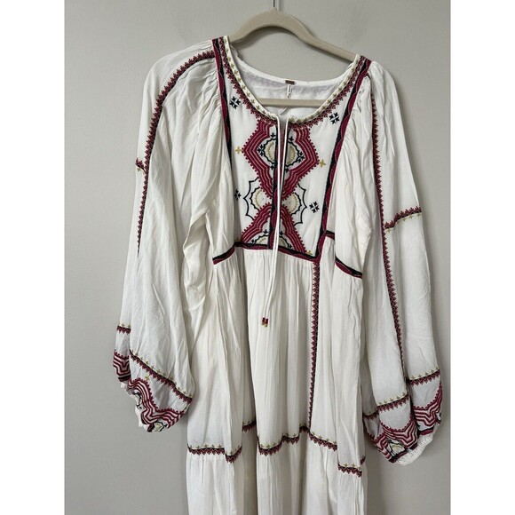 Free People Dress Maxi Women Boho Sweet Escape Long Sleeve Preppy Flowy Sz S NWT - Picture 5 of 13